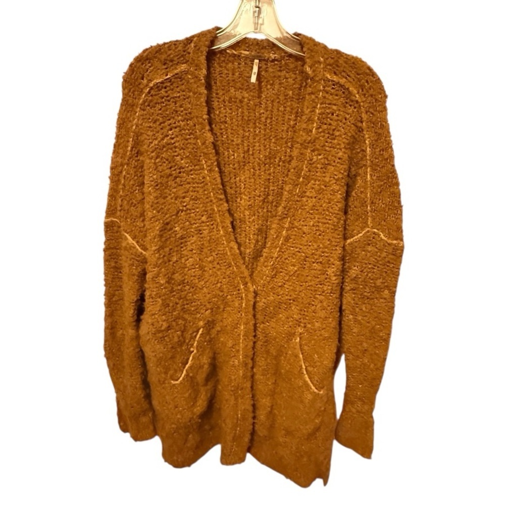 Free People Boucle Oversized Cardigan Sweater